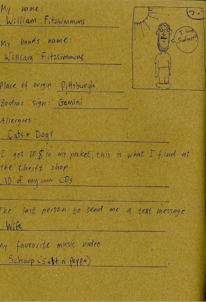 William Fitzsimmons - Friendsbook - 1