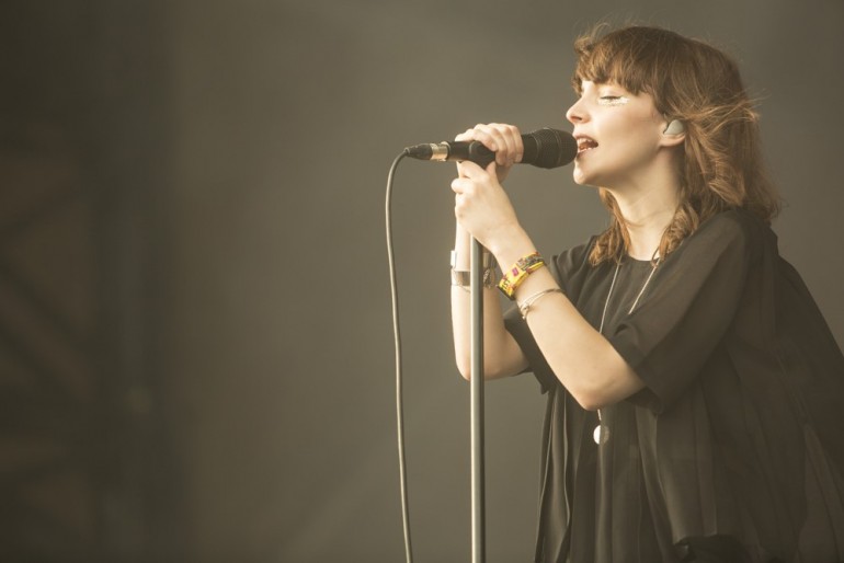 CHVRCHES perform live at Lollapalooza 2014 (Photo by Cambria Harkey)