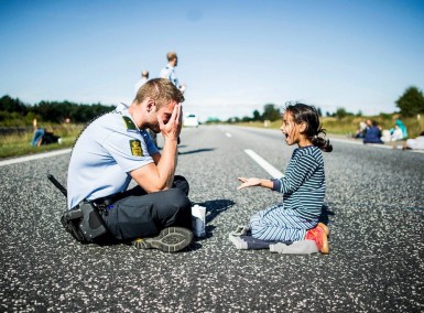 Danish Police Officer - Refugees