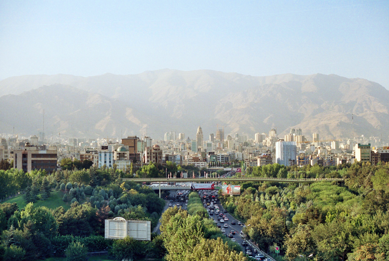 A view from Tehran (picture by Bastien Perroy).